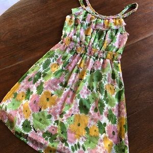 Dizzy Lizzy Floral Dress Sleeveless Lined Spring